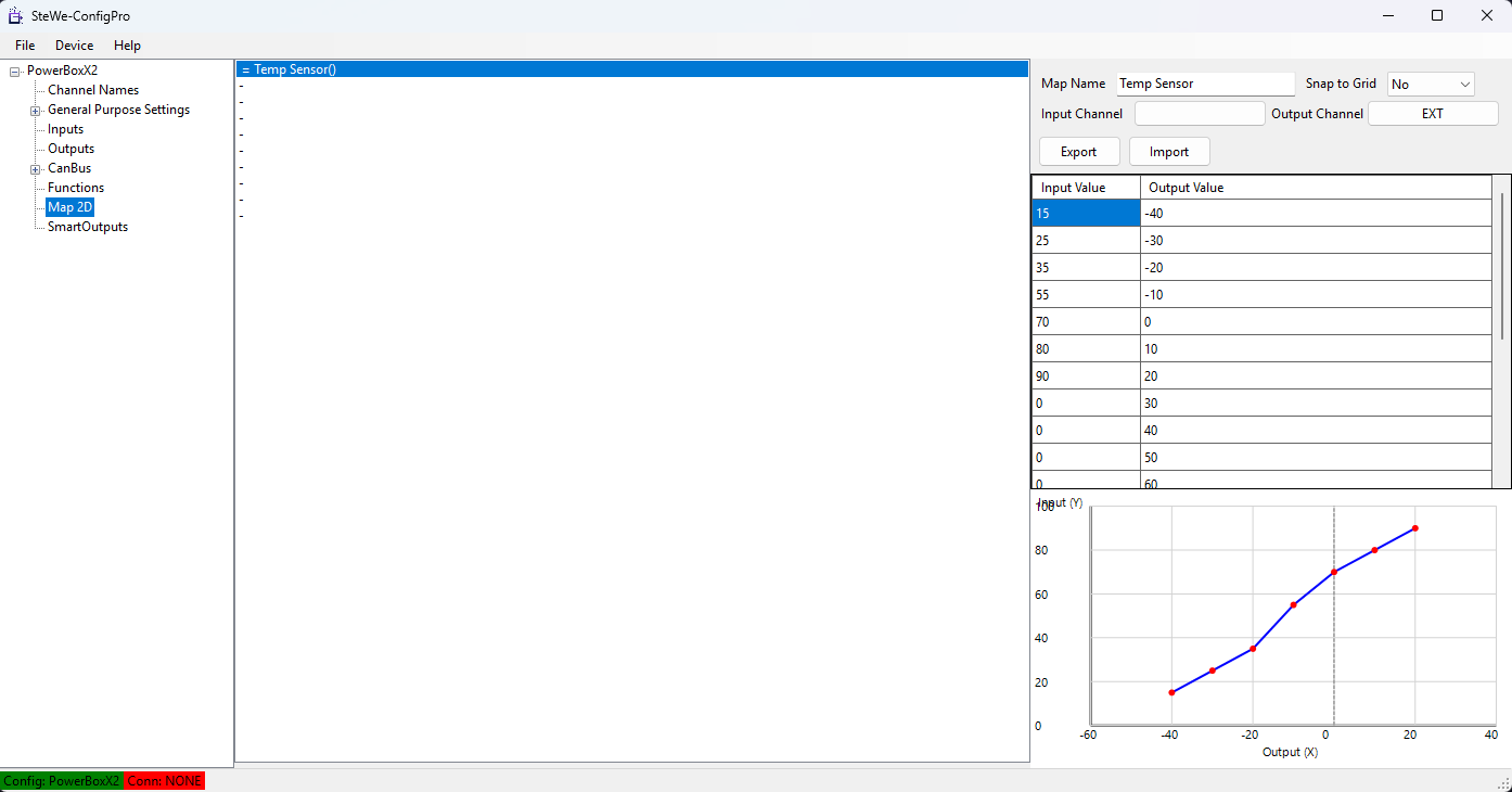 SteWe Config Screenshot
